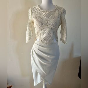 Off-White Lacey Midi Dress